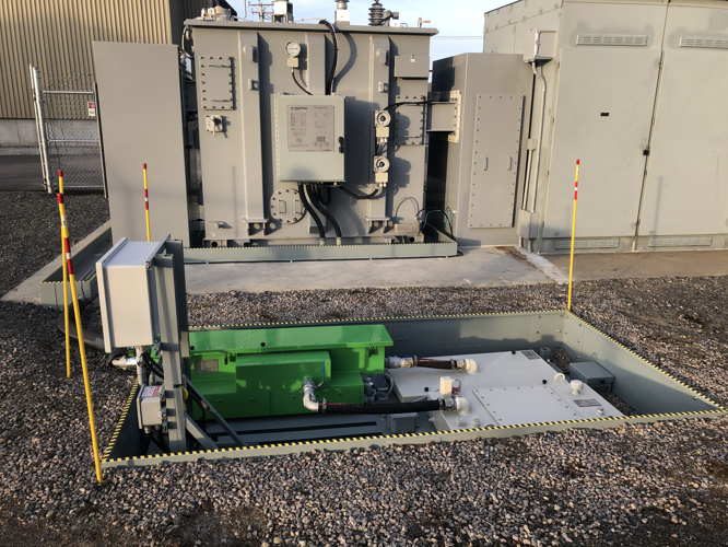 Installation sur un transformateur 5MVa, DRH-V2 encastré, Gouvernement fédéral 2021